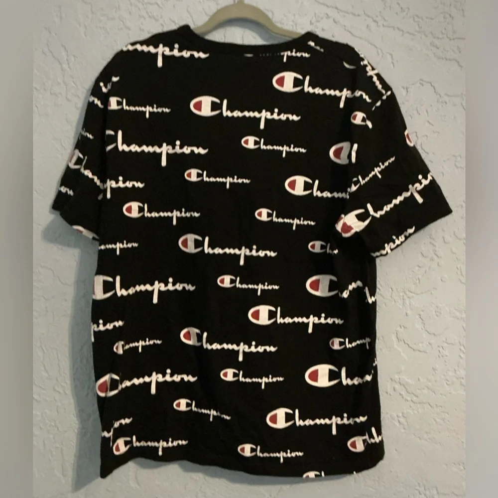 Champion Black and White Logo Tee - Picture 4 of 7
